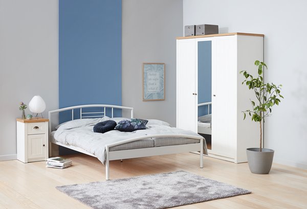 Skriňa MARKSKEL 162x210 biela/farba duba