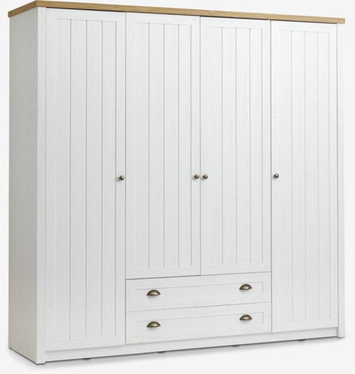 Skriňa MARKSKEL 212x210 biela/farba duba