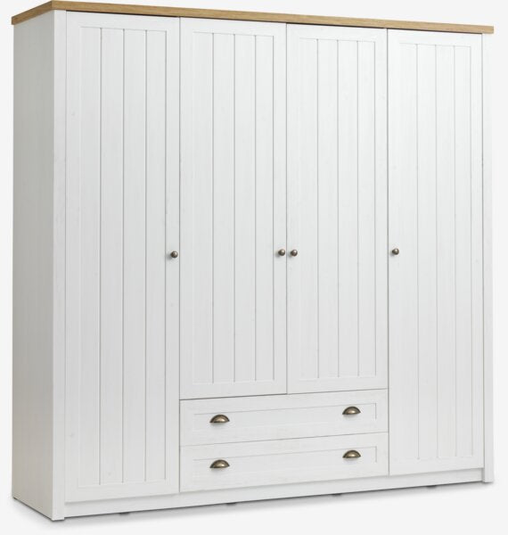 Skriňa MARKSKEL 212x210 biela/farba duba