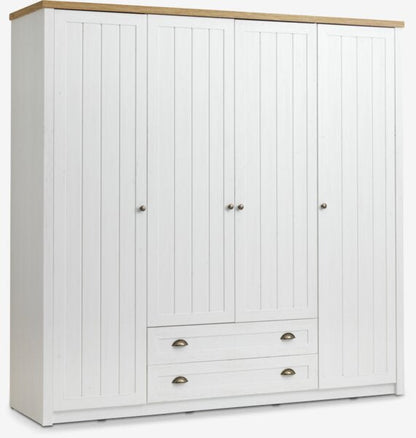 Skriňa MARKSKEL 212x210 biela/farba duba