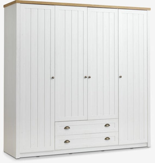 Skriňa MARKSKEL 212x210 biela/farba duba
