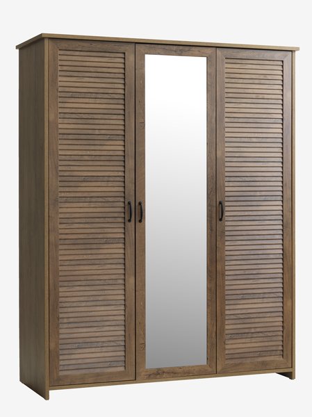 Skriňa MANDERUP 166x210 3 dvierka farba divokého duba
