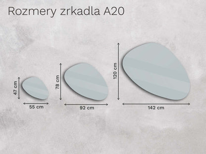 Organické LED zrkadlo s osvetlením A20